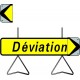 Panneau type KD à message modulable Déviation