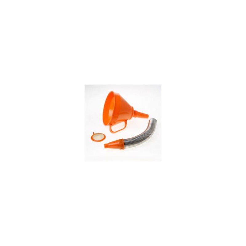 Entonnoir orange diamètre 160 mm avec flexible et filtre